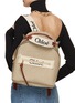 Figure View - Click To Enlarge - CHLOÉ - Woody Linen Canvas Backpack