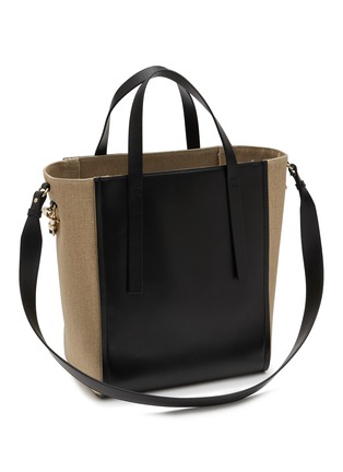 Detail View - Click To Enlarge - CHLOÉ - Large Sense Leather Canvas Tote Bag