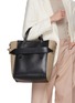 Figure View - Click To Enlarge - CHLOÉ - Large Sense Leather Canvas Tote Bag