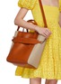 Front View - Click To Enlarge - CHLOÉ - Large Sense Leather Canvas Tote Bag