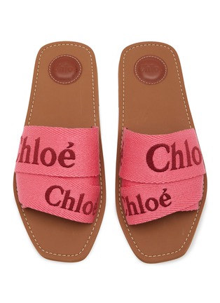 Detail View - Click To Enlarge - CHLOÉ - Woody Denim Slides