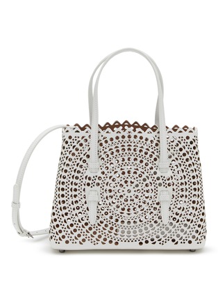Main View - Click To Enlarge - ALAÏA - Mina 25 Perforated Leather Tote Bag