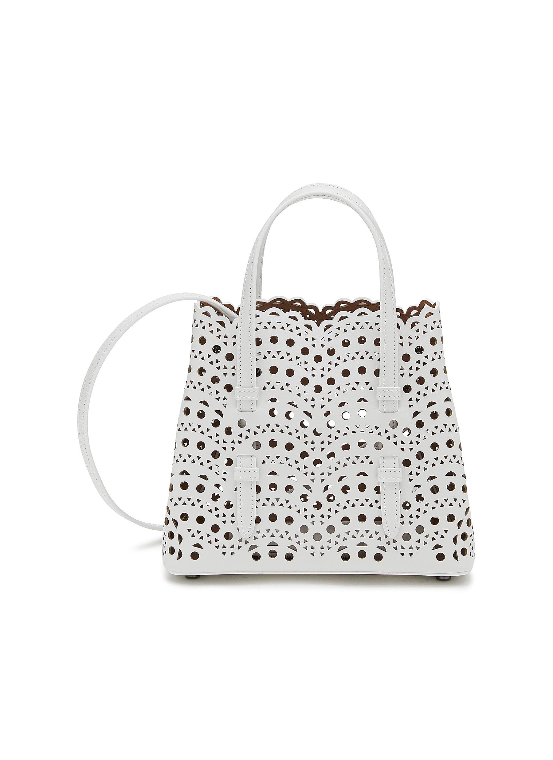 Mina 20 Perforated Leather Tote Bag