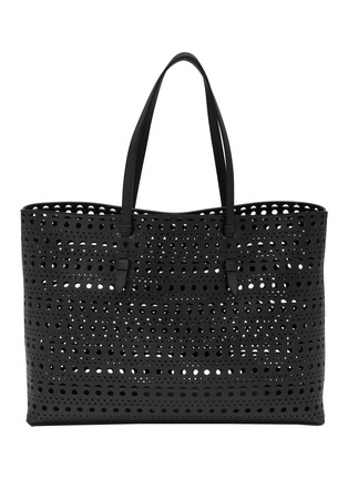 Main View - Click To Enlarge - ALAÏA - Mina 44 Vienne Perforated Leather Tote Bag