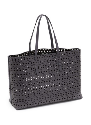 Detail View - Click To Enlarge - ALAÏA - Mina 44 Vienne Perforated Leather Tote Bag