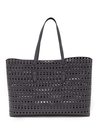Main View - Click To Enlarge - ALAÏA - Mina 44 Vienne Perforated Leather Tote Bag