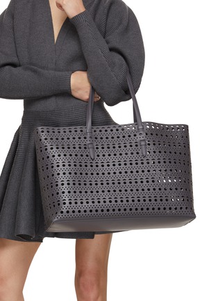 Figure View - Click To Enlarge - ALAÏA - Mina 44 Vienne Perforated Leather Tote Bag