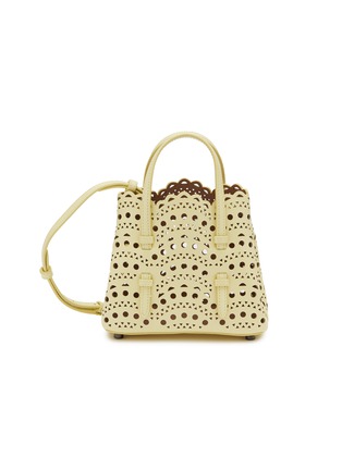 Main View - Click To Enlarge - ALAÏA - Mina 16 Perforated Leather Tote Bag