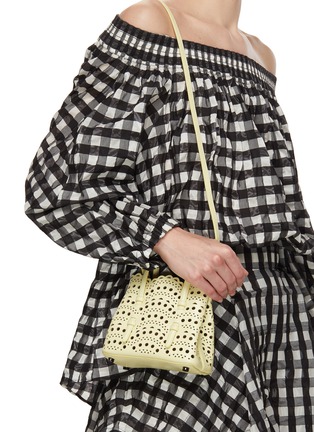 Figure View - Click To Enlarge - ALAÏA - Mina 16 Perforated Leather Tote Bag