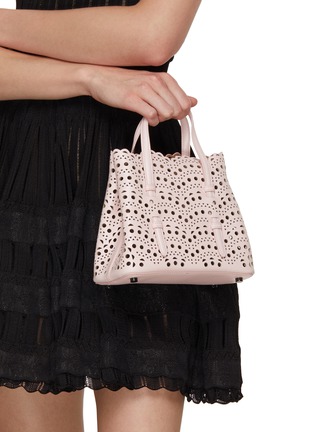 Front View - Click To Enlarge - ALAÏA - Mina 20 Perforated Tote Bag