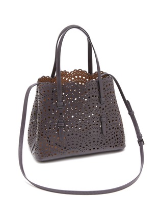 Detail View - Click To Enlarge - ALAÏA - Mina 25 Vienne Perforated Leather Tote Bag