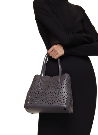 Figure View - Click To Enlarge - ALAÏA - Mina 25 Vienne Perforated Leather Tote Bag