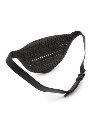 Detail View - Click To Enlarge - ALAÏA - XS Vienne Perforated Motif Leather Bum Bag