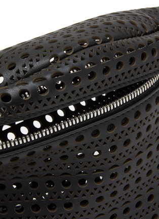 Detail View - Click To Enlarge - ALAÏA - XS Vienne Perforated Motif Leather Bum Bag