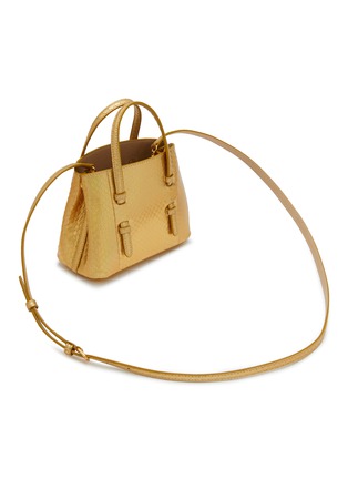Detail View - Click To Enlarge - ALAÏA - Mina 16 Laminated Elaphe Leather Tote Bag