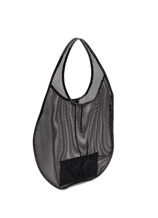 Detail View - Click To Enlarge - ALAÏA - Extra Large One Piece Mesh Shoulder Bag