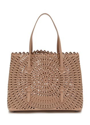 Main View - Click To Enlarge - ALAÏA - Mina 32 Perforated Leather Tote Bag