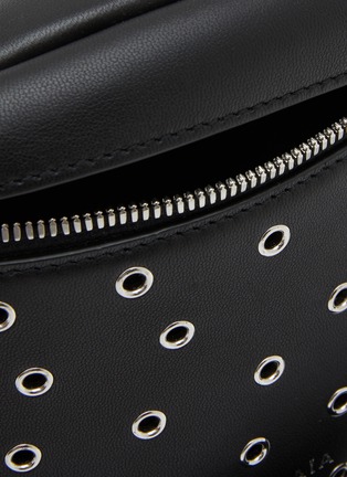 Detail View - Click To Enlarge - ALAÏA - XS Eyelet Embellished Leather Bum Bag
