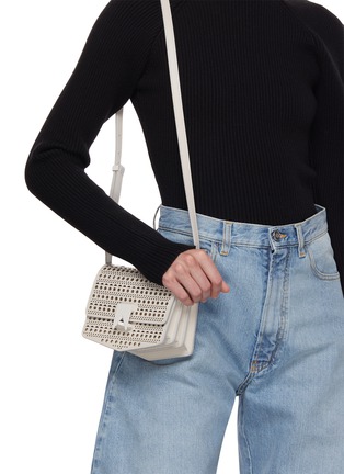Figure View - Click To Enlarge - ALAÏA - Small Le Papa Leather Shoulder Bag