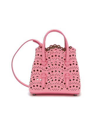 Main View - Click To Enlarge - ALAÏA - Mina 16 Vienne Perforated Leather Tote Bag