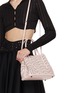 Front View - Click To Enlarge - ALAÏA - Mina 25 Perforated Leather Tote Bag