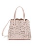 Main View - Click To Enlarge - ALAÏA - Mina 25 Perforated Leather Tote Bag