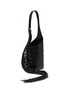Detail View - Click To Enlarge - ALAÏA - Medium Babel Fringed Leather Bucket Bag