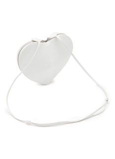 ALAÏA, Le Coeur Leather Crossbody Bag, WHITE, Women