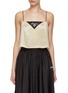 Main View - Click To Enlarge - PRADA - Logo Print Silk Cami Top