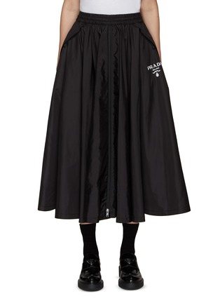 Main View - Click To Enlarge - PRADA - Gathered Re-Nylon Skirt