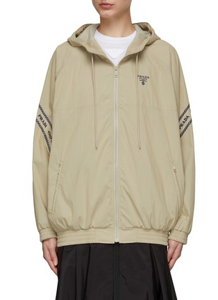 Main View - Click To Enlarge - PRADA - Hooded Windbreaker