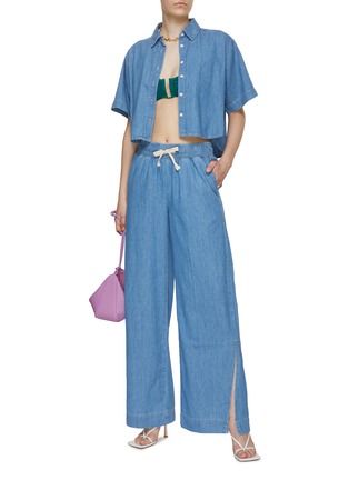 Women's denim lounge pants best sale