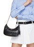 Front View - Click To Enlarge - PRADA - Padded Leather Shoulder Bag