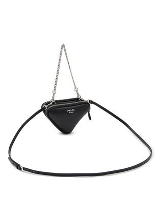 Detail View - Click To Enlarge - PRADA - Mini Triangle Crossbody Bag