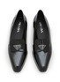 Detail View - Click To Enlarge - PRADA - Patent Leather Point Toe Moccasins