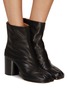 Figure View - Click To Enlarge - MAISON MARGIELA - 80 Tabi Leather Ankle Boots