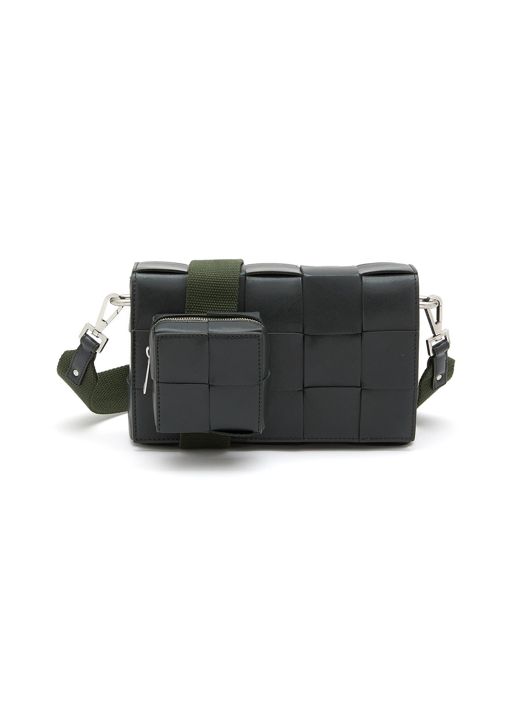Bottega Veneta Men's Cassette Mini Leather Messenger Bag