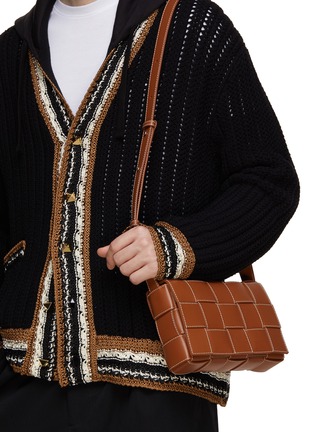BOTTEGA VENETA, Small 'Casette' Woven Leather Camera Bag, Men