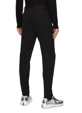 Back View - Click To Enlarge - PRADA - Pleated Slim Fit Pants