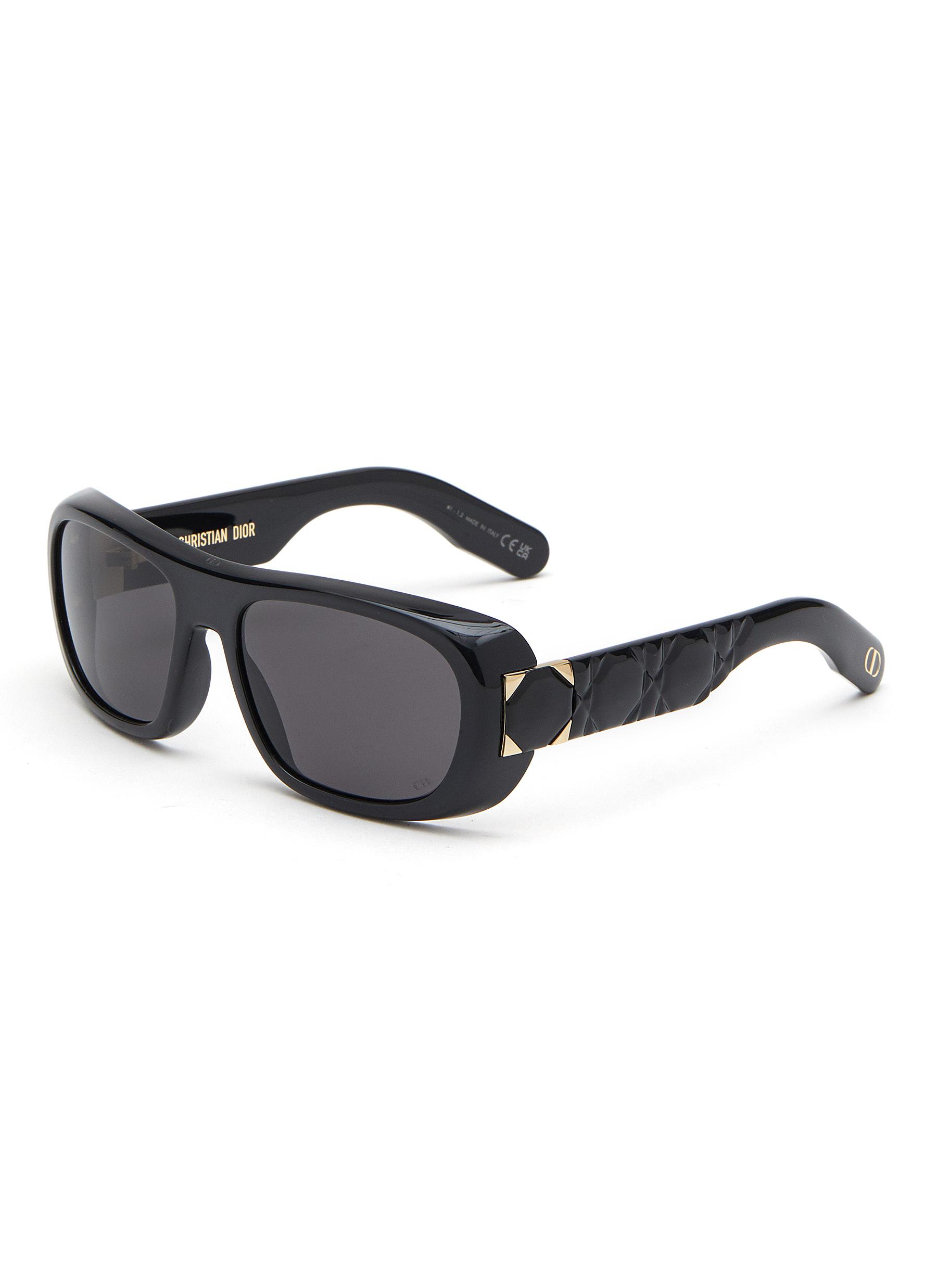 Dior Lady 95.22 R2i Round Acetate Sunglasses in Natural | Lyst UK
