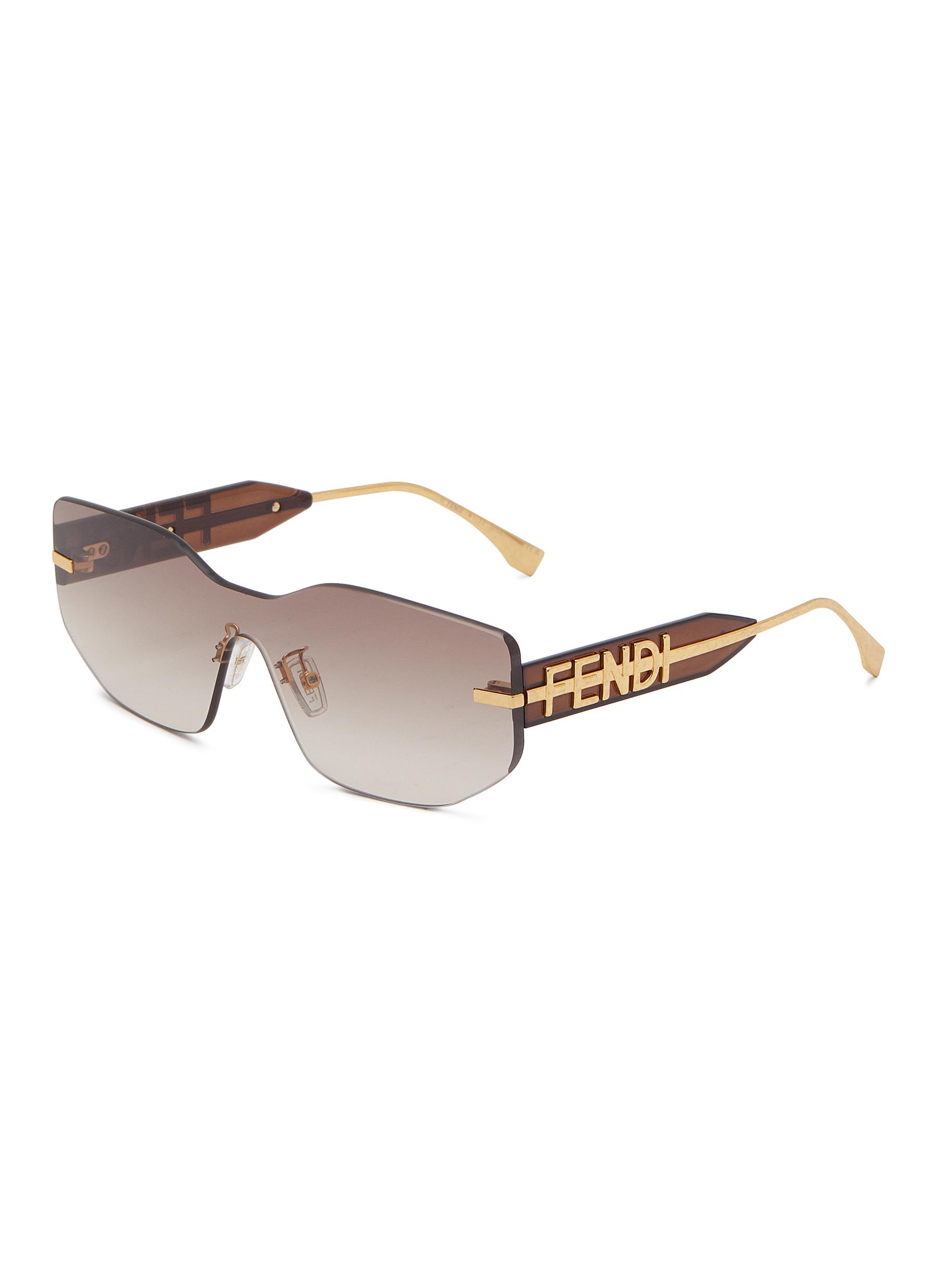 Fendi Acetate Sunglasses with Logo