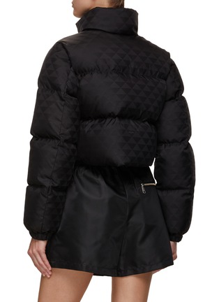 Back View - Click To Enlarge - PRADA - Logo Plaque Puffer Jacket