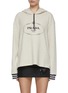 Main View - Click To Enlarge - PRADA - Logo Embroidery Hoodie