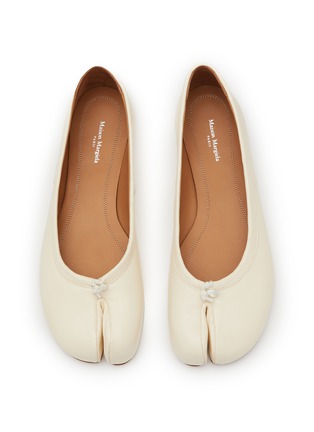 Detail View - Click To Enlarge - MAISON MARGIELA - Tabi Leather Ballerina Flats