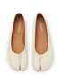 Detail View - Click To Enlarge - MAISON MARGIELA - Tabi Leather Ballerina Flats