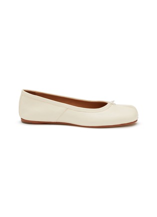 Main View - Click To Enlarge - MAISON MARGIELA - Tabi Leather Ballerina Flats