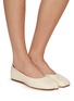 Figure View - Click To Enlarge - MAISON MARGIELA - Tabi Leather Ballerina Flats