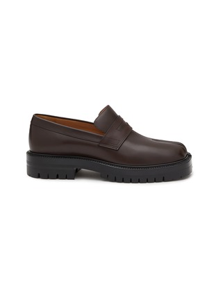 Main View - Click To Enlarge - MAISON MARGIELA - Tabi County Leather Chunky Loafers