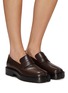 Figure View - Click To Enlarge - MAISON MARGIELA - Tabi County Leather Chunky Loafers