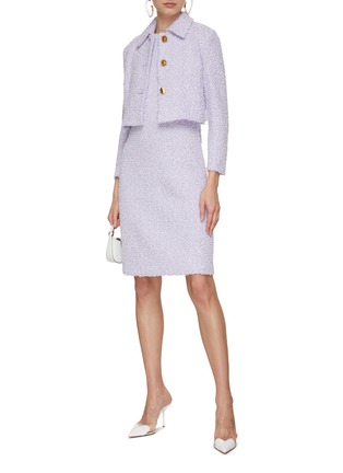 Figure View - Click To Enlarge - ST. JOHN - Cropped Tweed Jacket